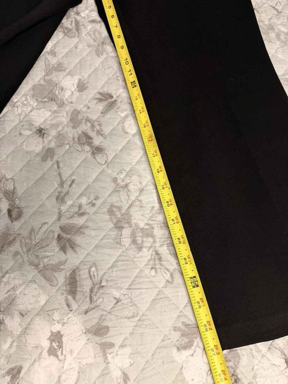 Investments Signature Ponte Straight Leg Pants Womens LP Black Pull On NWT